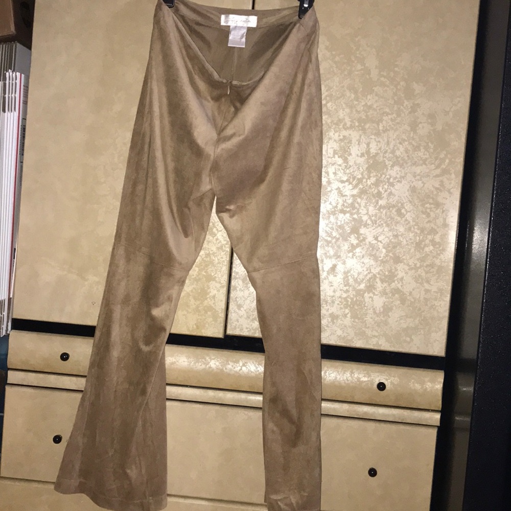 Lucy Perida Tan polyester pants size 6